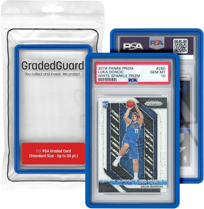 GradedGuard Graded Card Guard Case for Standard PSA Slab Case | Multiple Colors | Soft Touch Matte Finish | Stackable | Made to Fit PSA | Solid TPU and PC Design. (Royal) - Image 1